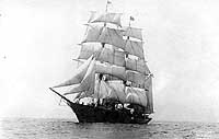 Photo #  NH 57046:  Yacht Aloha under full sail