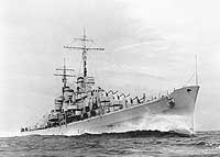Photo # NH 57455:  USS Atlanta steaming at high speed, circa November 1941
