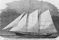 Photo # NH 59584:  Yacht Henrietta in 1861, during her service with the U.S. Revenue Marine