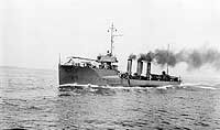 Photo # NH 59645:  USS Sterett underway, circa 1912