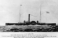 Photo # NH 59827:  USS Iosco.  Halftone reproduction of a Civil War era lithograph