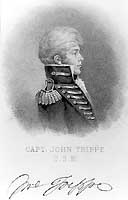 Photo # NH 61301: Engraved portrait of Lieutenant John Trippe, USN