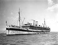 Photo # NH 61539:  USS Comfort at anchor, circa 1919