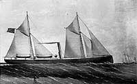 Photo # NH 61571:  Civil War era lithograph of USS Hibiscus