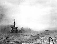 Photo # NH 63454:  U.S. Battleships at Brest, France, 13 December 1918.  Photographed by Zimmer