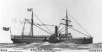 Photo # NH 63891:  Steamship South Carolina.  Watercolor by Erik Heyl