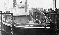 Photo #  NH 66506:  Tug Arctic in drydock, prior to World War I