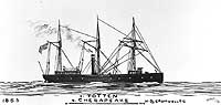 Photo # NH 67079:  Steamship Totten, which was later renamed Chesapeake