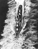 Photo # NH 67302:  USS Macdonough steaming off San Diego, California, September 1936