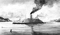 Photo # NH 75620: CSS Richmond.  Wash drawing by R.G. Skerrett