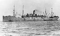 Photo # NH 76008:  USS Antigone in harbor, circa 1919