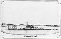 Photo # NH 76387: Confederate ironclad Nashville, drawing made circa 1865