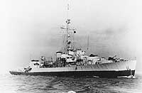 Photo # NH 79001:  USS Covington underway in 1945