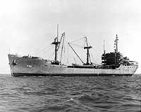 Photo # NH 82220:  USS Karin (AF-33) underway, circa 1945-1946