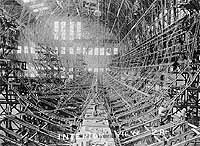 Photo # NH 82263: Interior of USS Shenandoah, while she was under construction at Lakehurst, N.J., 1922-1923