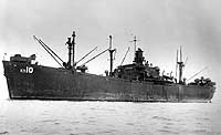 Photo # NH 83308:  USS Cybele at anchor, circa 1945-1946
