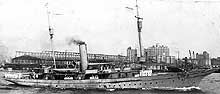 Photo # NH 83444:  USS Corona underway in 1917, probably departing New York en route to France