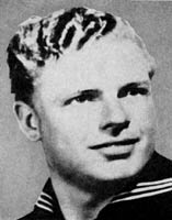 Photo #   NH 91798:   Seaman First Class Johnnie D. Hutchins, USNR