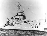 Photo # NH 93170:  USS Woolsey during builder's trials, 22 April 1941