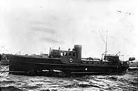 Photo #  NH 94461:  Motor boat Daraga at anchor, prior to her World War I Navy service