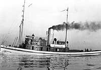 Photo #  NH 94484:  Tug Dreadnaught underway