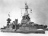 Photo # NH 94596:  USS Northampton at Brisbane, Australia, August 1941