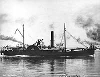 Photo # NH 96608:  U.S. Light House Tender Geranium underway, during the 1890s