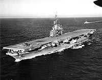 Photo # NH 97408:  USS Oriskany off New York City, December 1950