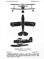 Photo # NH 97594: Curtiss SOC aircraft -- World War II recognition drawing.