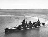 Photo # NH 97847:  USS New Orleans underway in Elliot Bay, Washington, 30 July 1943