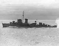 Photo # NH 97851:  USS Henley operating at sea, circa 1938