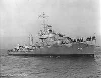 Photo # NH 97868:  USS Barton in Boston Harbor, 29 May 1942