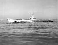 Photo # NH 98043:  USS Balao off the Mare Island Navy Yard, 25 October 1944