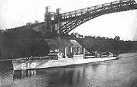Photo # NH 98154:  USS Broome in the Kiel Canal, Germany, 1920
