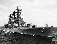 Photo # NH 98234:  USS Topeka steaming in the South China Sea, 6 September 1964