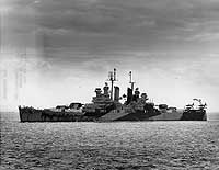 Photo # NH 98404:  USS Miami at Trinadad, B.W.I., 19 February 1944