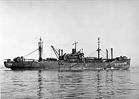 Photo # NH 98703:  USS Arenac in San Francisco Bay circa 1945-1946