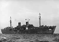 Photo # NH 98724:  USS Geneva in San Francisco Bay in late 1945 or early 1946