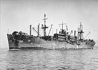 Photo # NH 98728:  USS Hendry in San Francisco Bay in late 1945 or early 1946