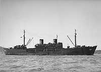 Photo # NH 98743:  USS Presidio in San Francisco Bay in late 1945 or early 1946