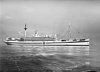 Photo # NH 98752:  USS Bountiful in San Francisco Bay, California, between August 1945 and May 1946..