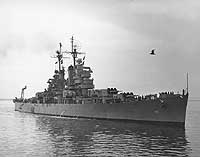 Photo # NH 98878:  USS Atlanta departing Seattle, Washington, for Alaska, 27 June 1948