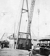 Photo #  NH 99337:  Barge # 62 in port, possibly in April 1918