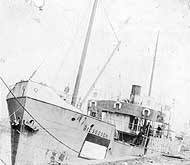 Photo #  NH 99362:  SS Biesbosch in port, circa 1918