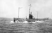Photo # NH 99399:  USS K-1 underway, circa 1916
