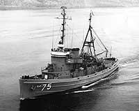 Photo # NH 99489:  USS Sioux underway during the 1960s