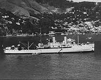 Photo # NH 99617:  USS Aroostook in a harbor during the 1920s