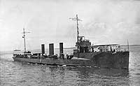 Photo # NH 99626:  USS Patterson underway, prior to World War I