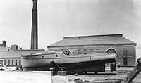 Photo # NH 102126:  USS Pete hauled out of the water at the Boston Navy Yard, during World War I