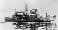Photo #  NH 102170:  Tug Sadie Ross underway, prior to her World War I Naval Service